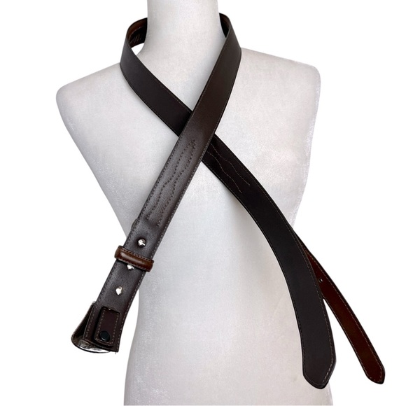 Nocona Western Cinch Strap Top Handle Ranger Woven Leather Belt Silver Buckle - Picture 14 of 16